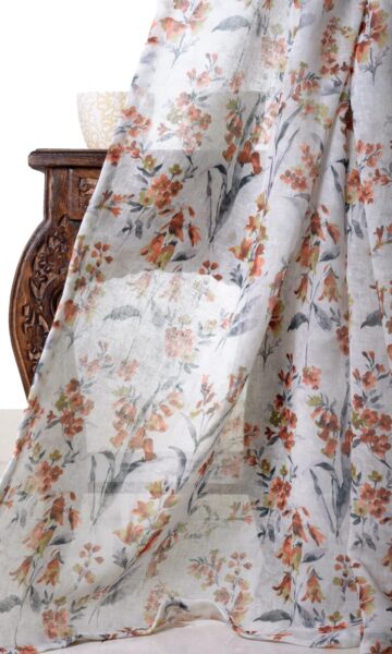 Floral Printed Curtains & Roman Shades