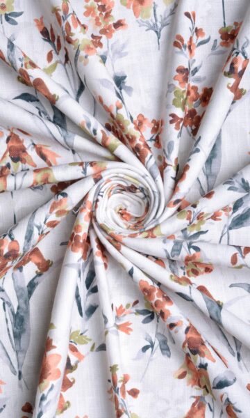 Floral Printed Curtains & Roman Shades
