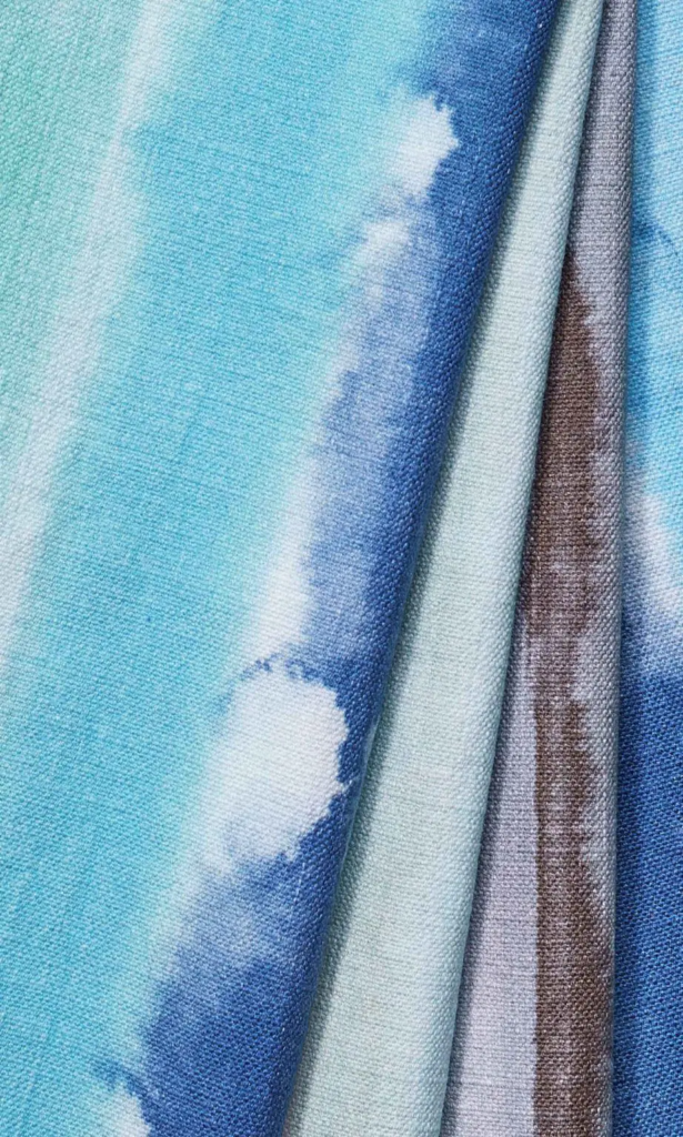 For the Love of Blue Curtain Fabric