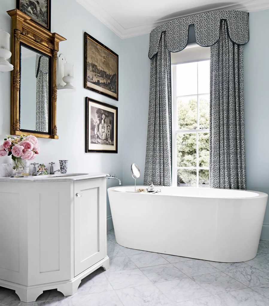 Bathroom Curtains with Valance