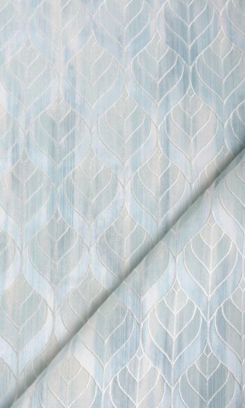 'Cool Water' Petal Patterned Bespoke Shades (Pale Aqua Blue)