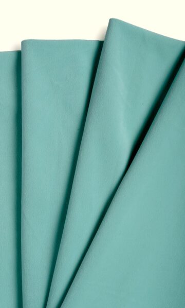 'Inner Peace' Velvet Made-to-Measure Fabric Blinds (Sky Blue) - Image 2