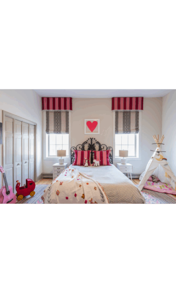 Board Mounted Modern Flat Valance