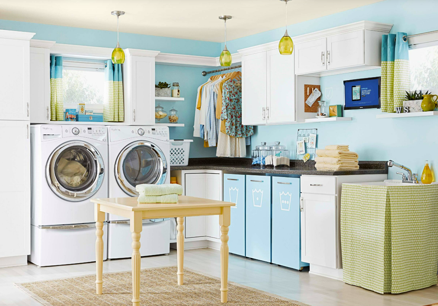 Laundry Room Curtains Ideas & Tips Spiffy Spools Shop Now