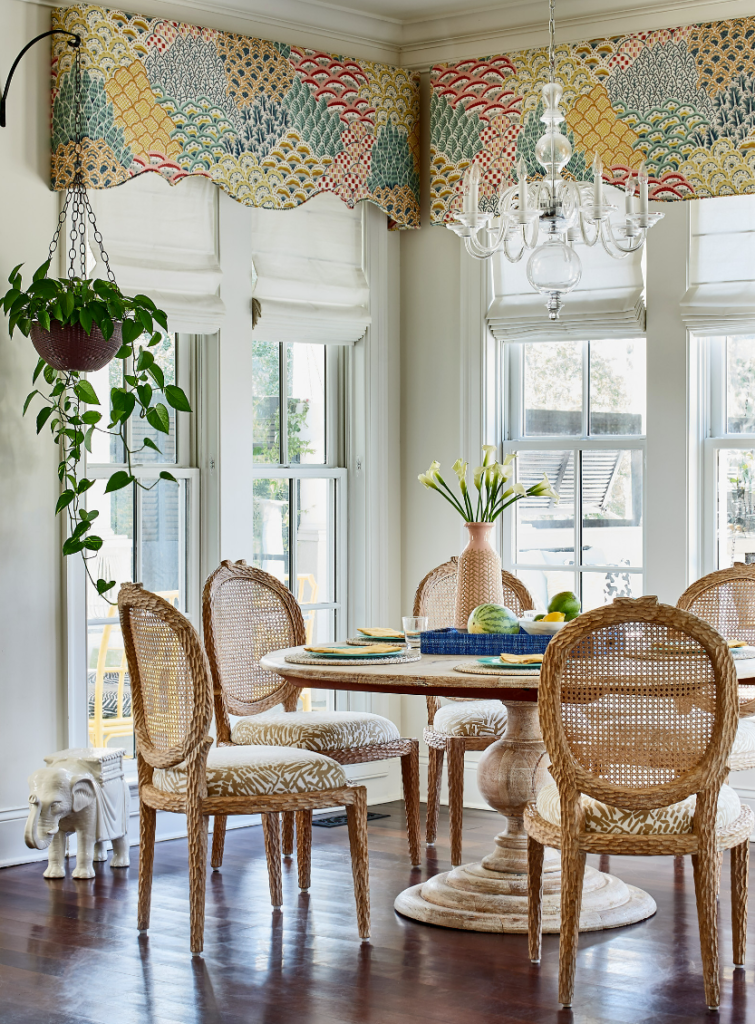 Valances with Roman Shades