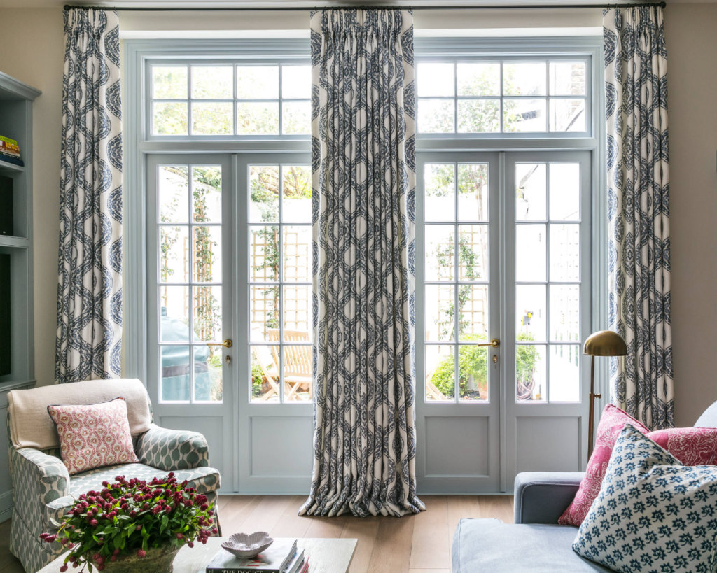 Patterned French Door Curtains