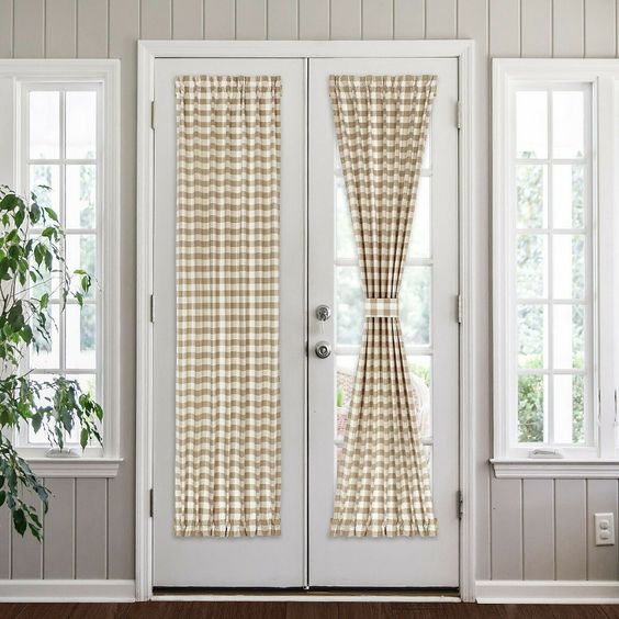 Door Mounted Curtains for French Door