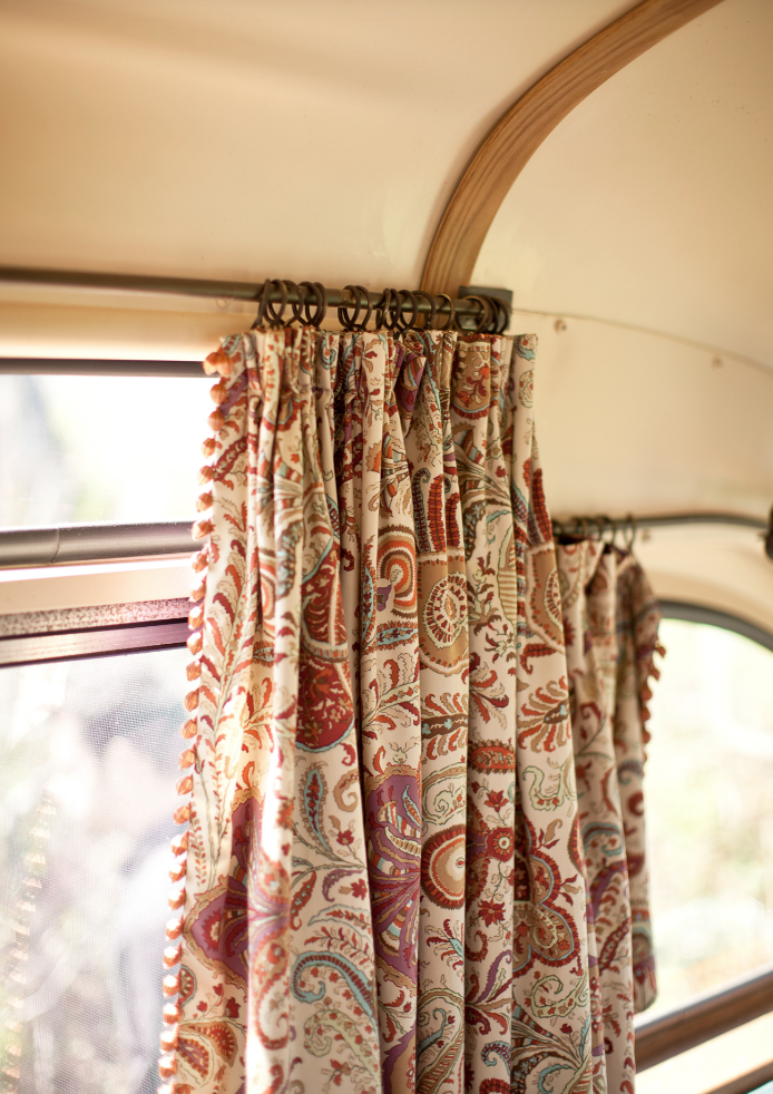Camper RV Curtains Heading Style