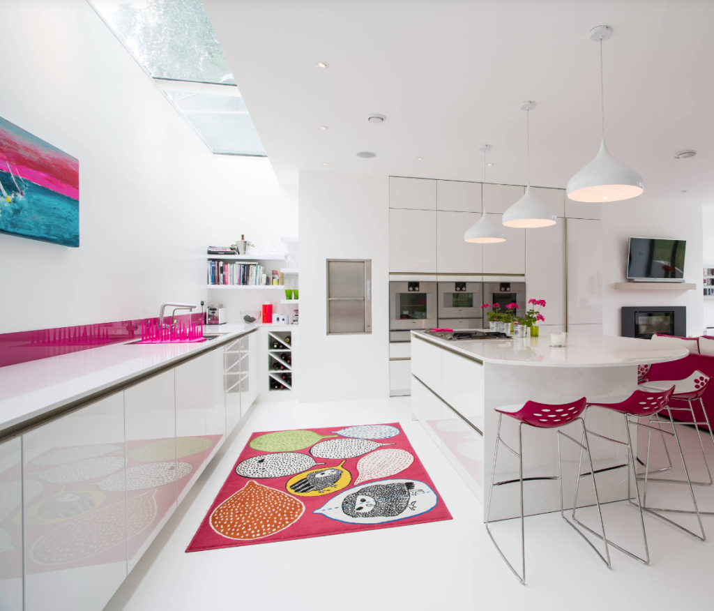 Colorful Statement Kitchen Rugs