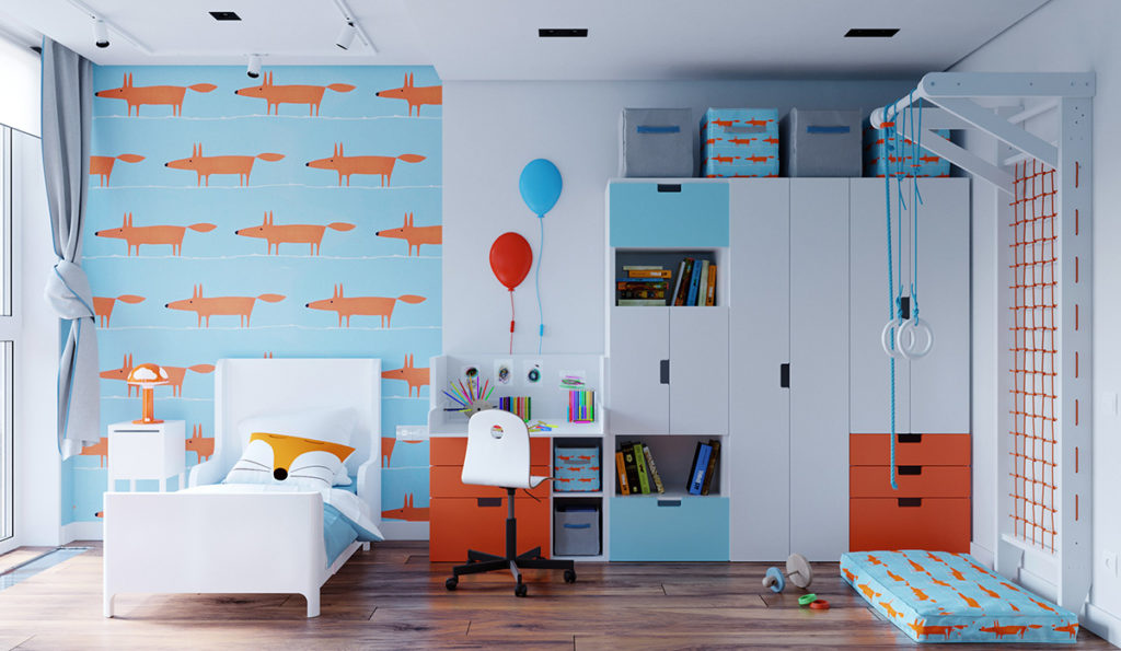 Kids Room with Separate Zones