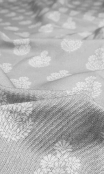 'Taarush' Fabric Swatch (Silver Grey)