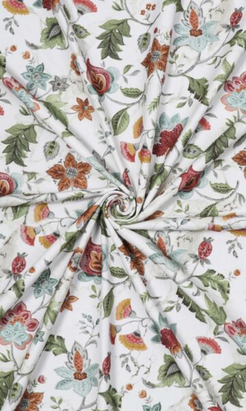 Floral Printed Fabric For Home Decor