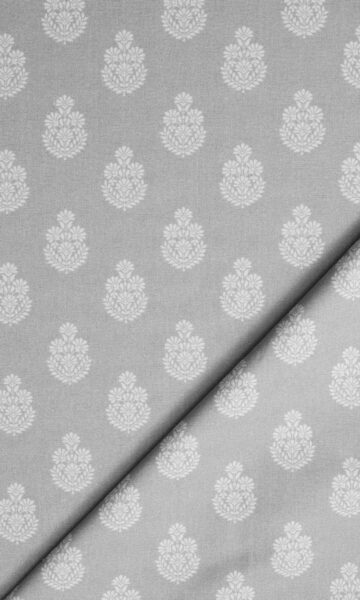 'Taarush' Fabric Swatch (Silver Grey)
