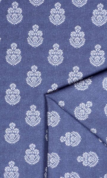 'Bajro' Fabric Swatch (Blue)