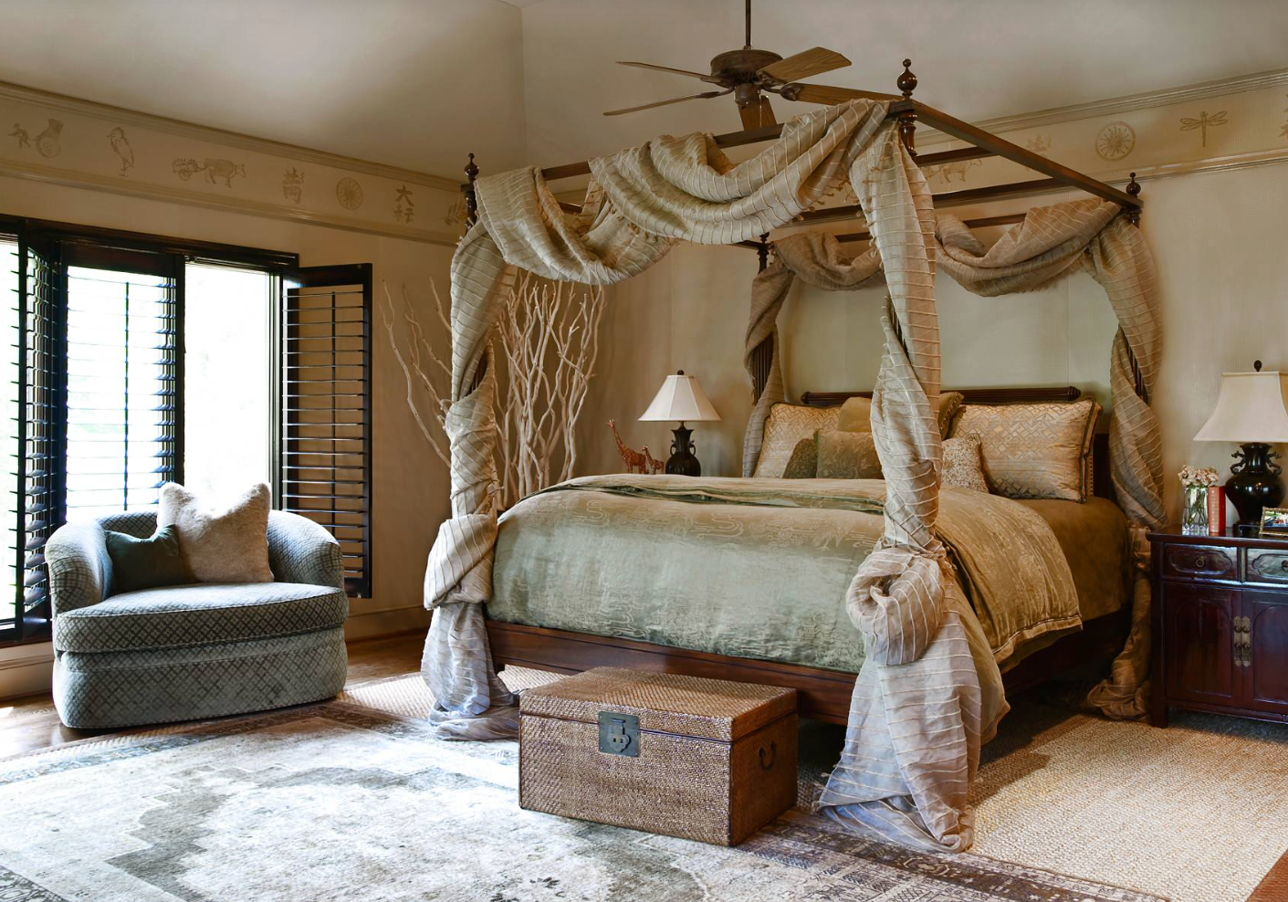 Colonial Styled Bedroom