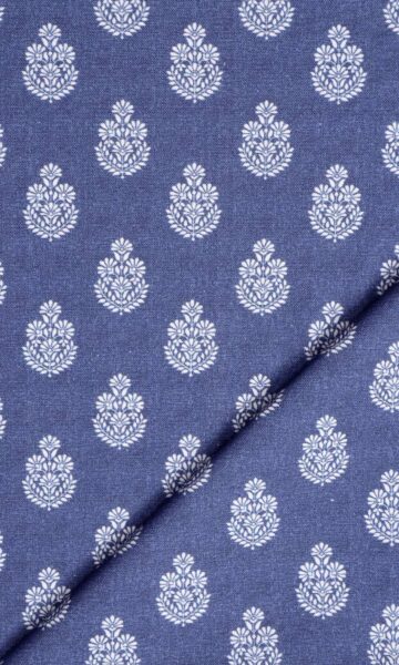 'Bajro' Fabric Swatch (Blue)