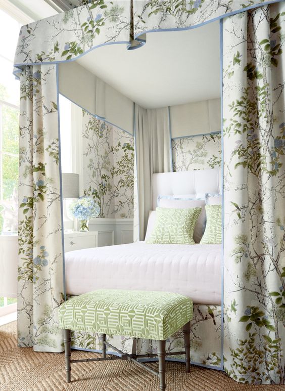 Floral Canopy Curtains