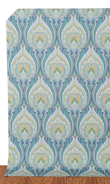 'Zuber' Fabric Swatch (Blue/ Green)