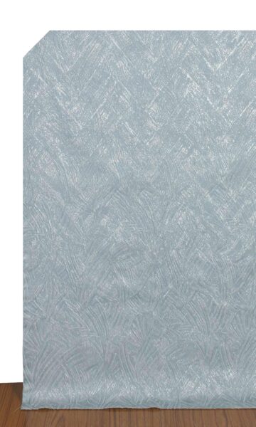 Grey Textured Window Curtains & Roman Shades