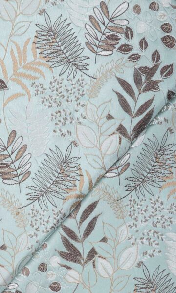 'Juniper' Botanical Roman Shades (Light Blue)