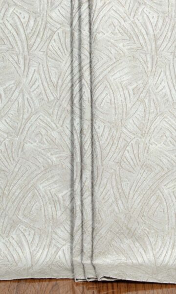 Beige Textured Window Drapes & Blinds