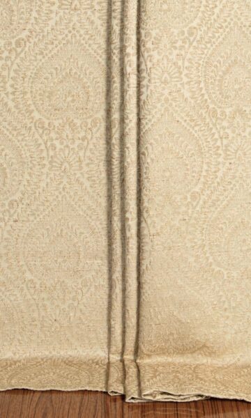 Brown Embroidery Curtains & Roman Shades