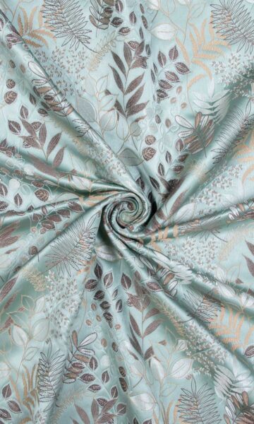 'Juniper' Botanical Roman Shades (Light Blue)