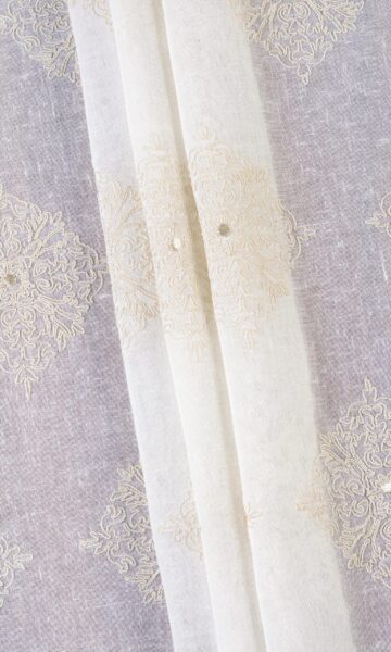 'Angel Cloud' Fabric Swatch (White/ Cream)