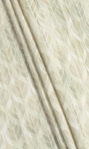 Soft Green Petal Patterned Window Shades