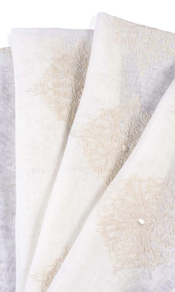 'Angel Cloud' Fabric Swatch (White/ Cream)