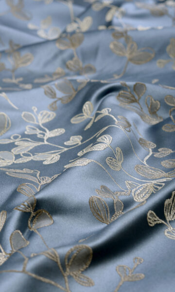 Navy Blue & White Fabric by the Yard