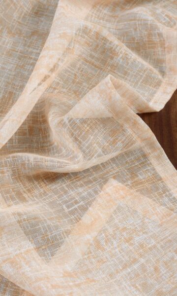 'Martian Sky' Fabric Swatch (Peachy Orange)