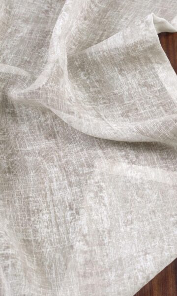 'Basra Pearl' Fabric Swatch (Ivory / Greige)