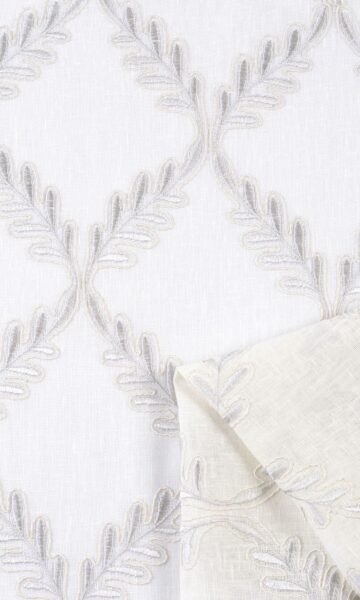 Embroidery Sheer Fabric Swatch