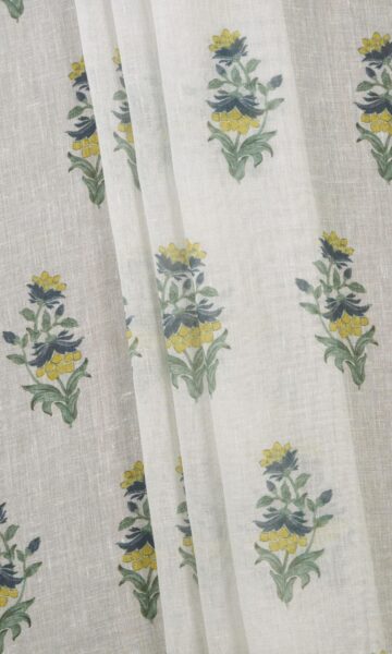 Floral Window Curtains & Roman Shades