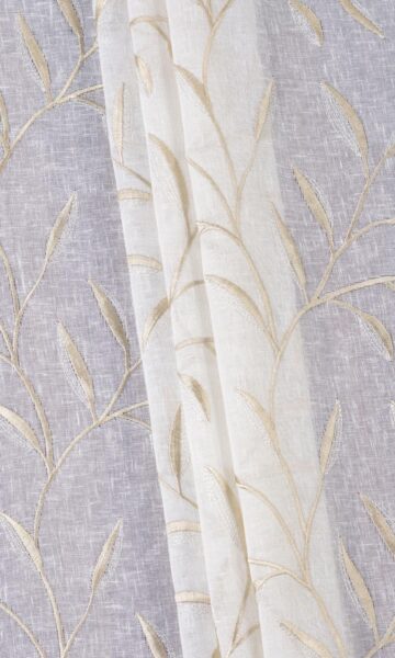 'Sugared Nut' Fabric Swatch (White/ Beige)