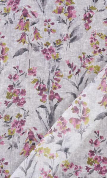 Sheer Floral Fabric Swatch