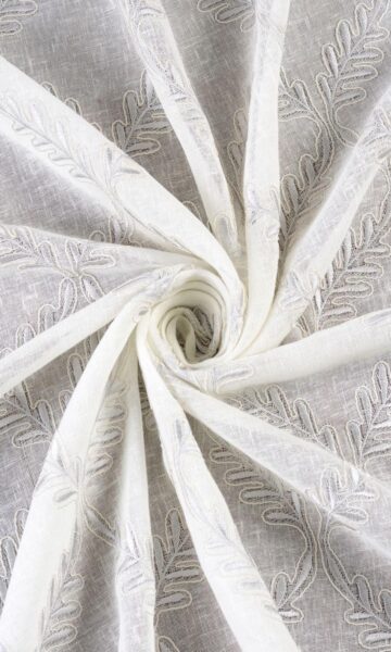 Embroidery Sheer Window Curtains & Roman Shades