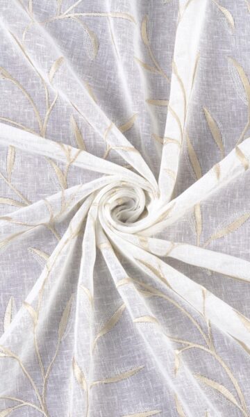 'Sugared Nut' Fabric Swatch (White/ Beige)