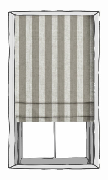 'Crusade' Modern Striped Print Custom Curtains (Grey/ White) - Image 4