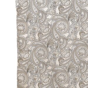 'Harbor Greige' Paisley Bespoke Curtains (Beige/ Gray/ Charcoal)