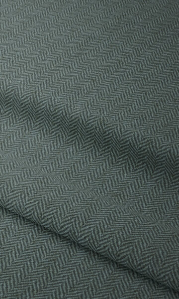 'Kilkenny' Herringbone Textured Made-to-Order Drapery (Blue) - Image 3