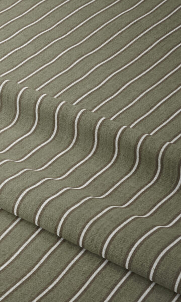 'Ivy' Modern Striped Print Custom Drapes (Olive Green) - Image 2