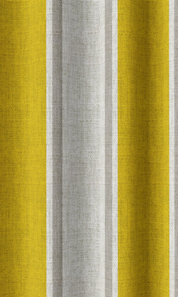 'Sultry' Fabric by the Yard (Linen White/ Yellow)
