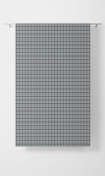 'Bentonite' Check Patterned Made-to-Measure Drapes (Slate Grey) - Image 4