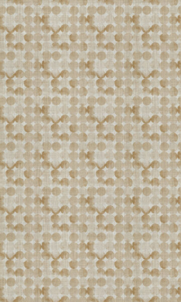 'Warm Baguette' Polka Dot Custom Drapes (Eggshell White/ Pale Brown) - Image 4