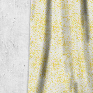 'Ferris Wheel' Abstract Print Custom Drapes (White/ Yellow)