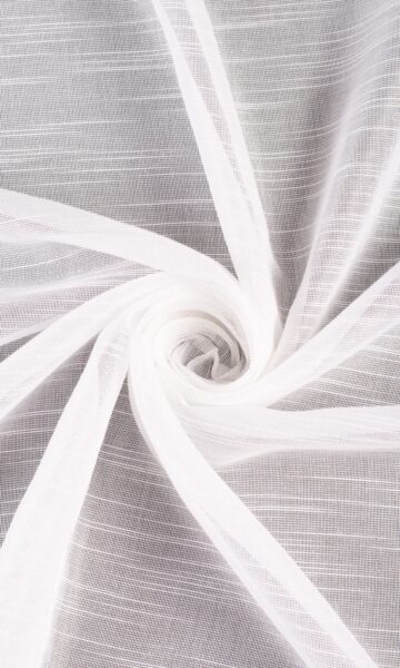 'Crystal Halo' Textured Sheer Made-to-Measure Curtains (White) - Image 2
