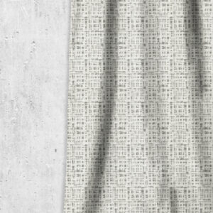 'Alanna' Abstract Print Custom Drapes (White/ Pewter Grey)