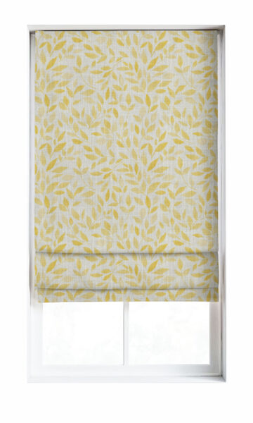 'Tuscan Sunshine' Botanical Print Custom Curtains (White/ Yellow) - Image 2